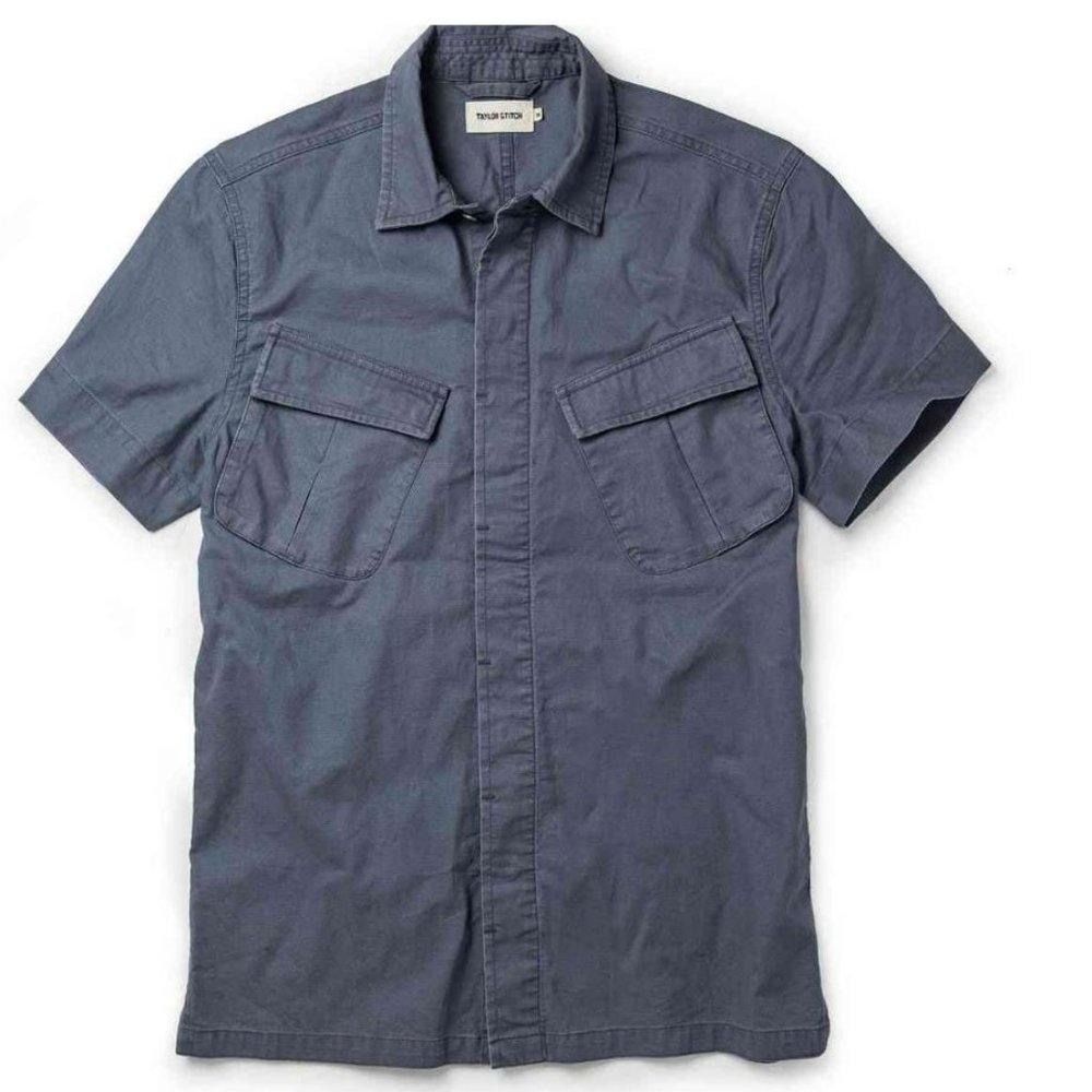 Taylor Stitch The Jungle Shirt Large Blue 42 NWT